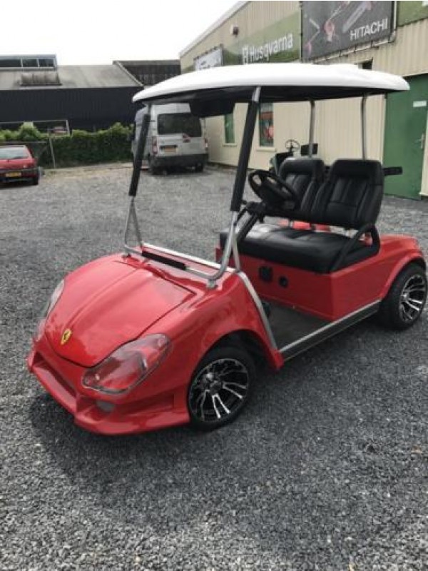 Expliciet Vleien Wedstrijd Ferrari replica Limited Edition golfkar transporter 48 volt